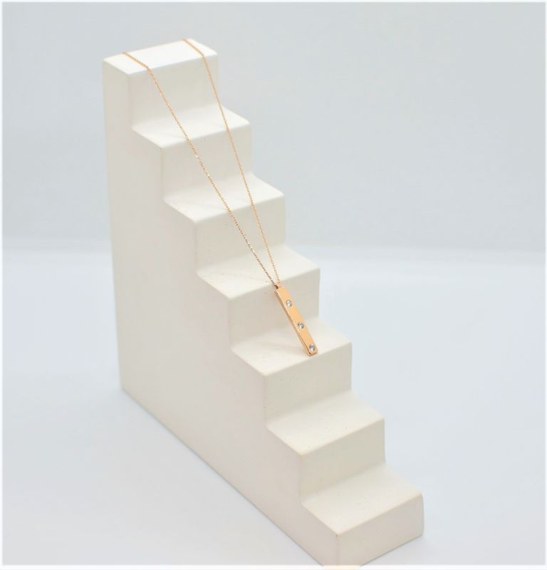 Кольє Золото,  Вага 2.31 г, Розмір 50, Вставка Циркон