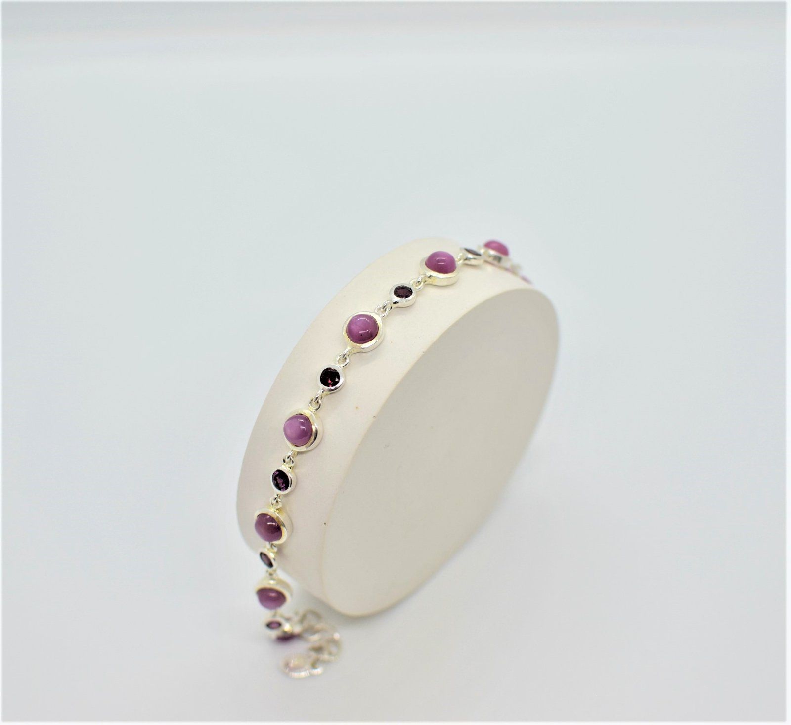 Срібний Браслет, Вага 10.00 г, Вставка Рубін : Артикул 200000163129