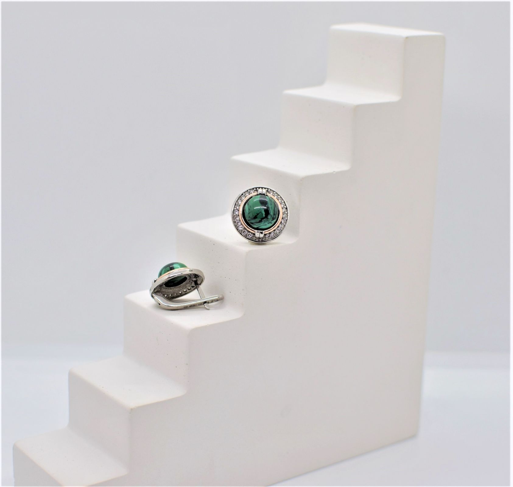 Срібні Сережки, Вага 8.88 г, Вставка Малахіт : Артикул 200000178780 Срібні Сережки, Вага 8.88 г, Вставка Малахіт : Артикул 200000178780