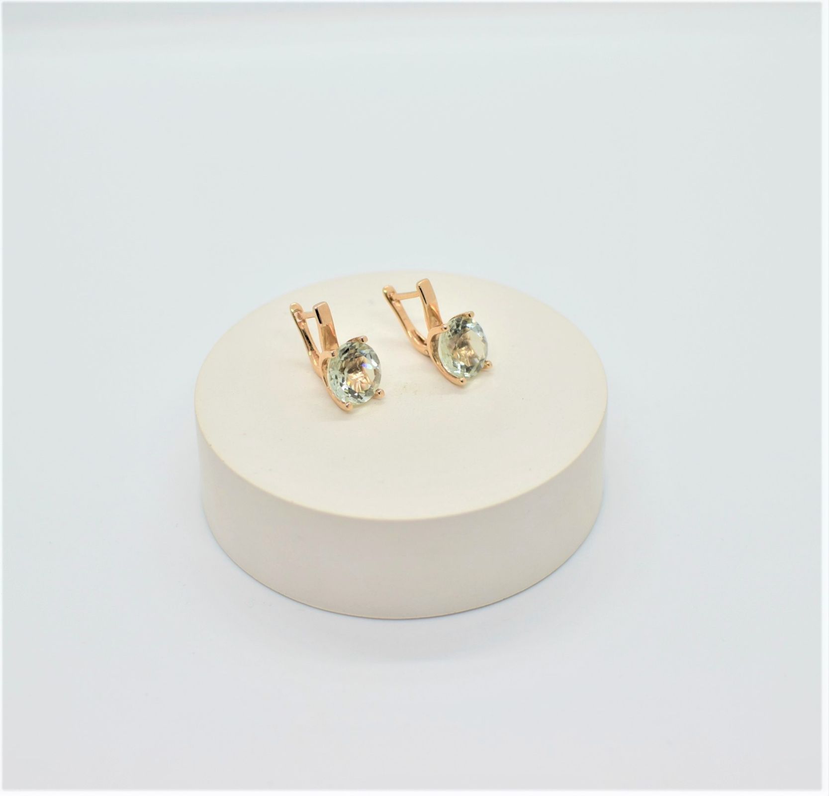 Золоті Сережки, Вага 4.71 г, Вставка Зелений Аметист : Артикул 200000163618 Золоті Сережки, Вага 4.71 г, Вставка Зелений Аметист : Артикул 200000163618