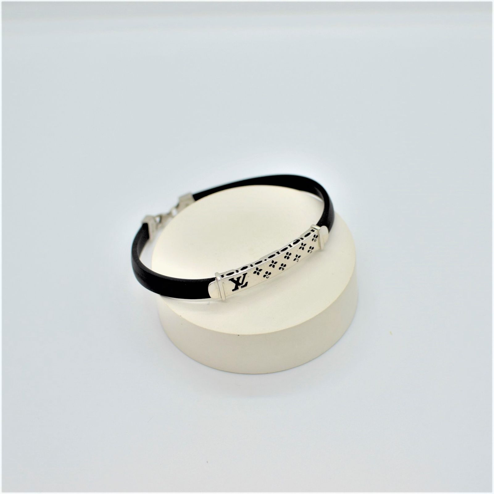 Срібний Браслет, Вага 8.40 г, Вставка Каучук, Розмір 21.0 : Артикул 200000118486