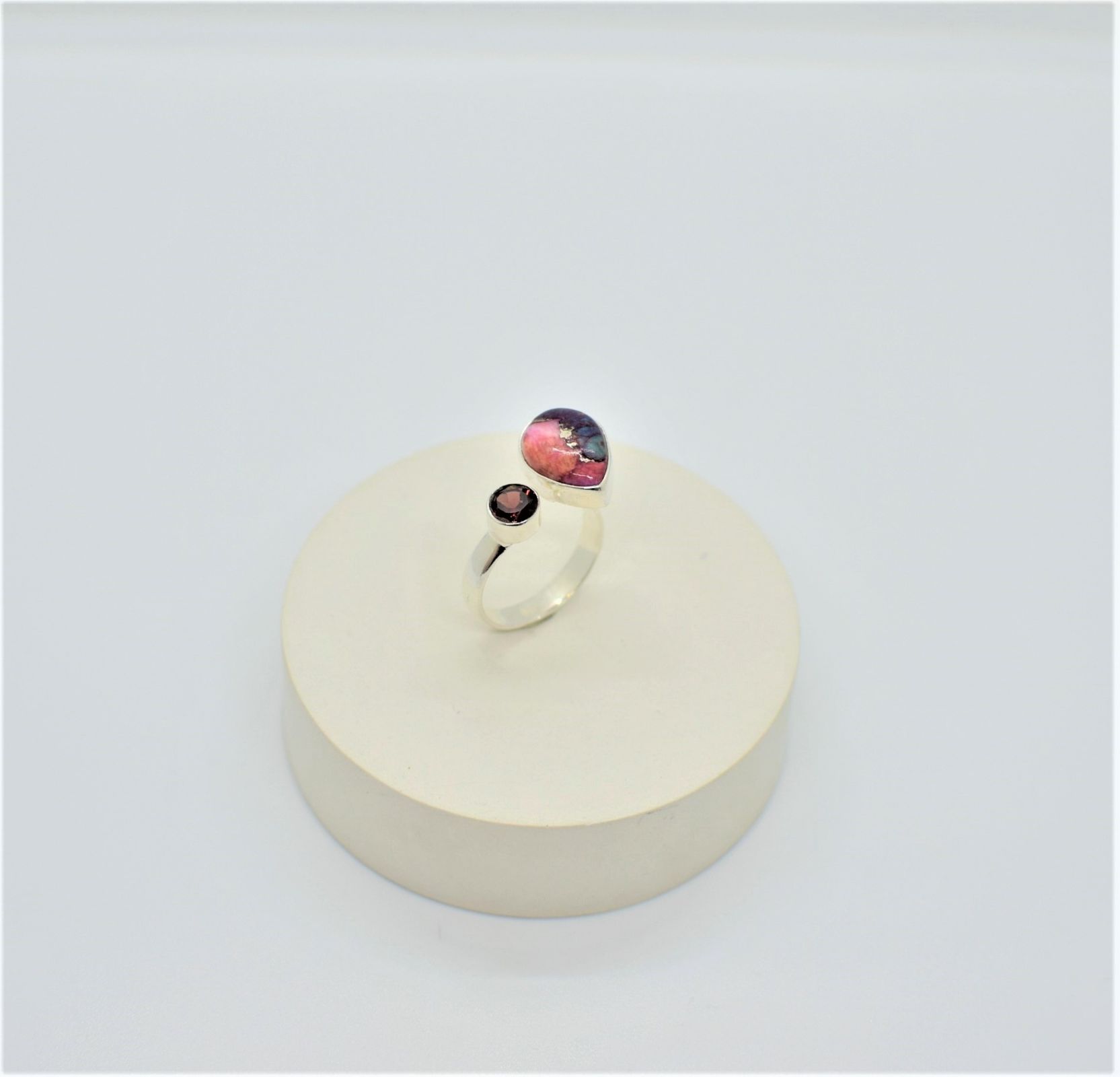 Срібний Перстень, Вага 5.10 г, Вставка Мікс натуральних камінців, Розмір 19.0 : Артикул 200000180071