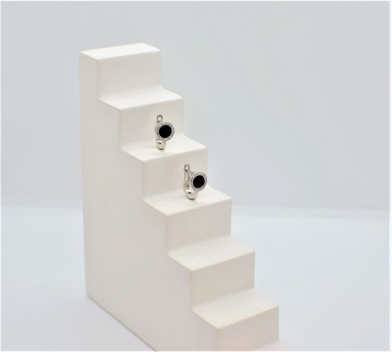 Срібні Сережки, Вага 4.30 г, Вставка Кераміка : Артикул 200000174005 Срібні Сережки, Вага 4.30 г, Вставка Кераміка : Артикул 200000174005