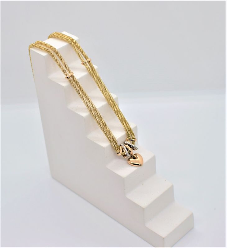 Золоте Кольє, Вага 23.86 г, Вставка Циркон, Розмір 45.0 : Артикул 200000101476