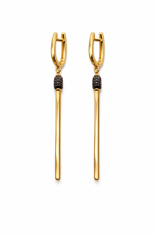 Золоті Сережки, Вага 4.68 г, Вставка Циркон : Артикул 200000185318