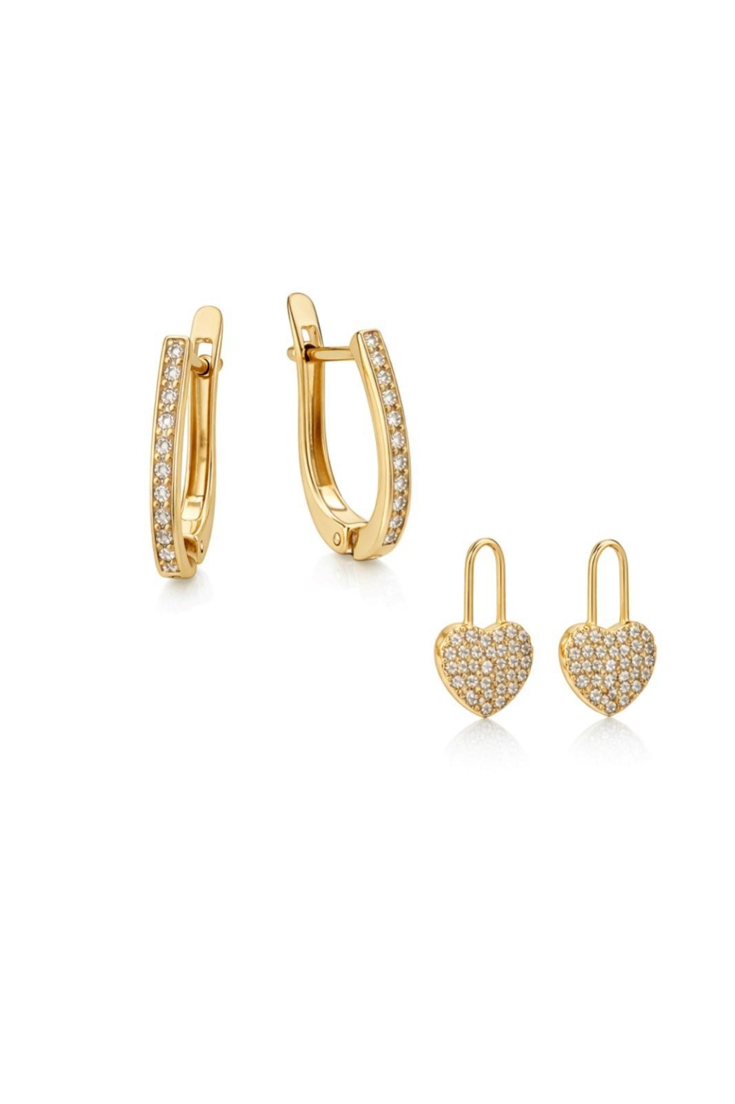 Золоті Сережки, Вага 3.05 г, Вставка Циркон : Артикул 200000173562