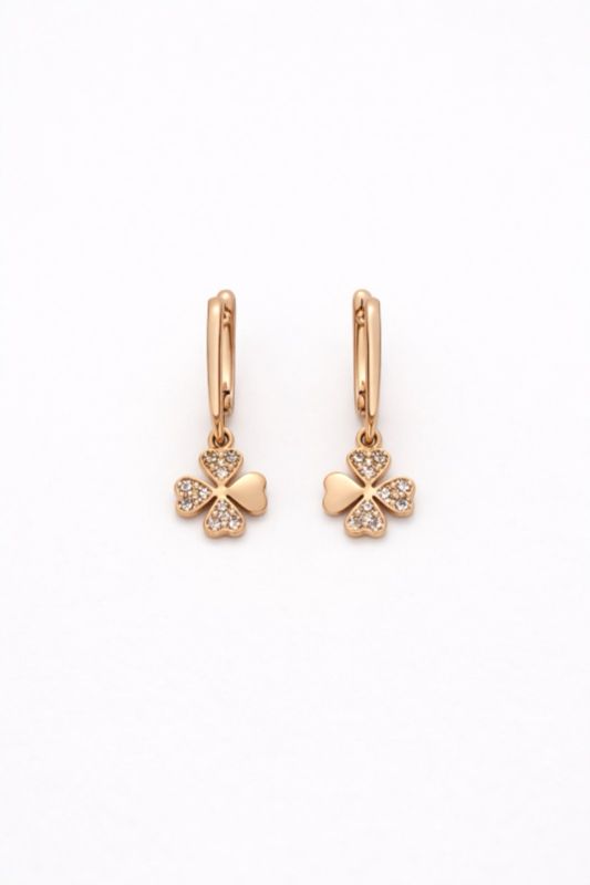 Золоті Сережки, Вага 3.05 г, Вставка Циркон : Артикул 200000173287