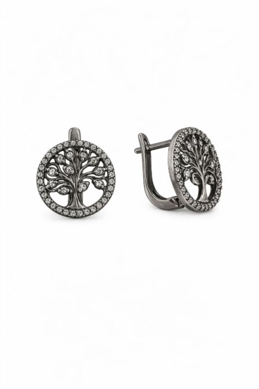 Срібні Сережки, Вага 5.00 г, Вставка Циркон : Артикул 200000161522