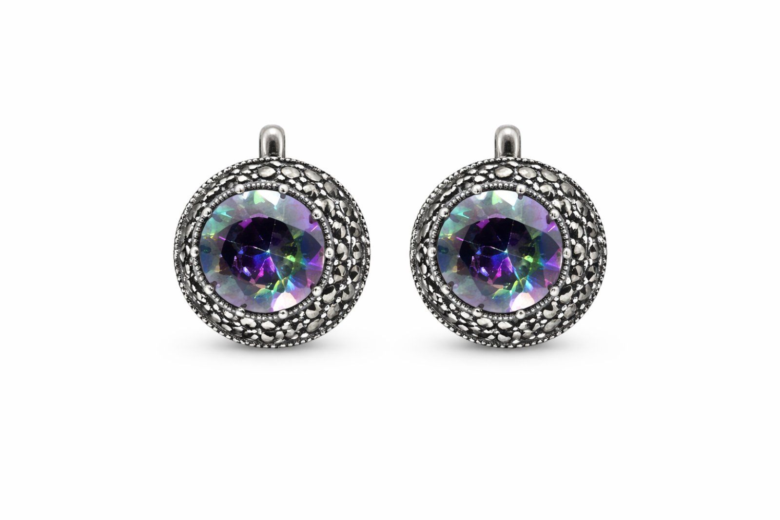 Срібні Сережки, Вага 8.20 г, Вставка Марказит : Артикул 200000170647