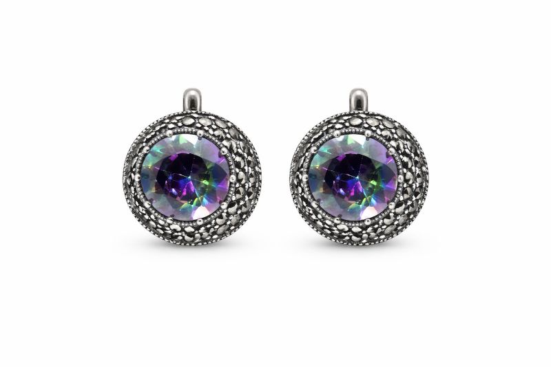 Срібні Сережки, Вага 8.20 г, Вставка Марказит : Артикул 200000170647