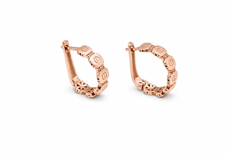 Золоті Сережки, Вага 4.31 г, Вставка Циркон : Артикул 200000182936