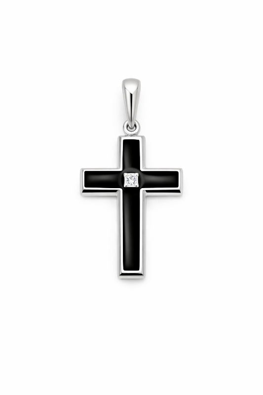 Золота Підвіска, Вага 3.42 г, Вставка Діамант 0.02 3/6, Емаль : Артикул 200000152949