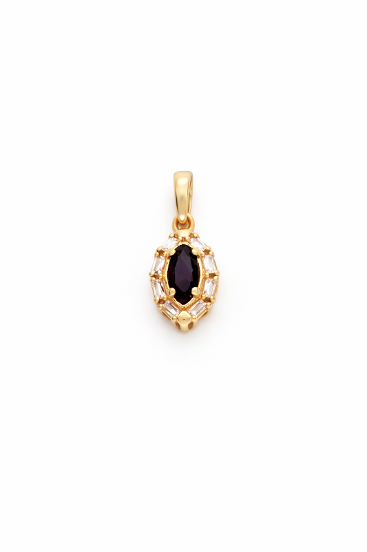 Золота Підвіска, Вага 1.22 г, Вставка Гранат : Артикул 200000115858