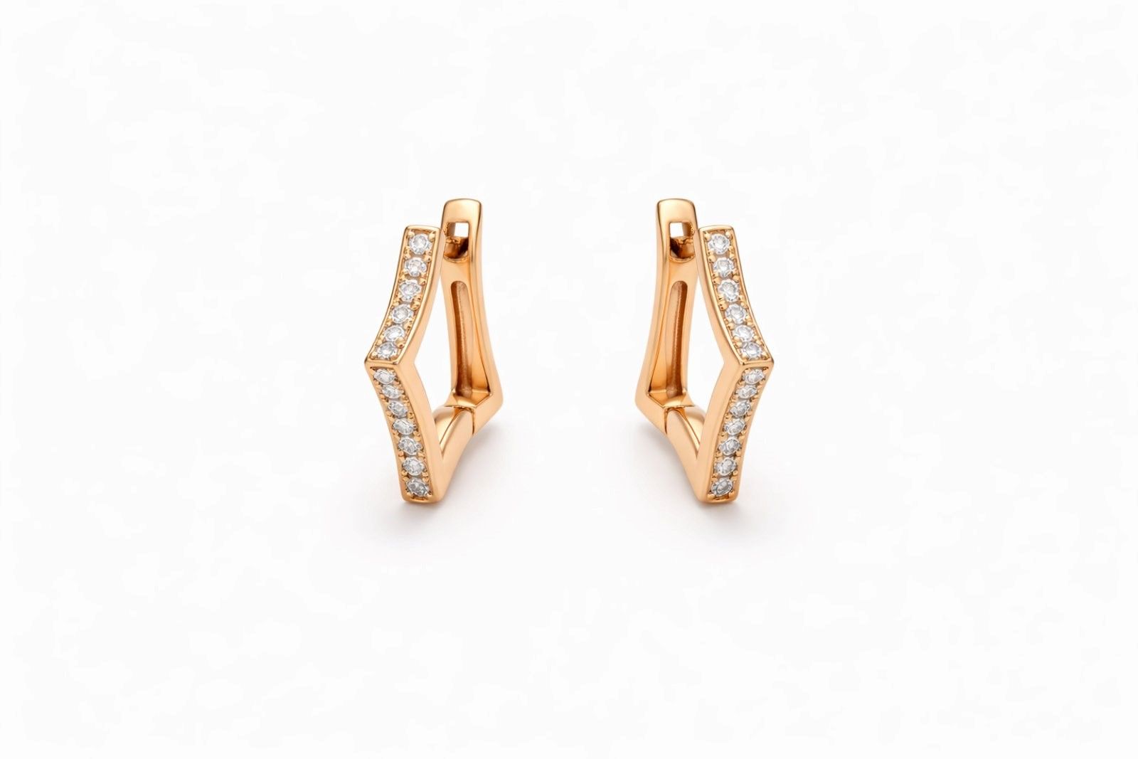 Золоті Сережки, Вага 2.86 г, Вставка Циркон : Артикул 200000167313