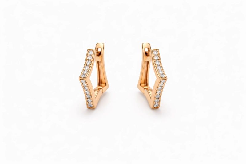 Золоті Сережки, Вага 2.86 г, Вставка Циркон : Артикул 200000167313