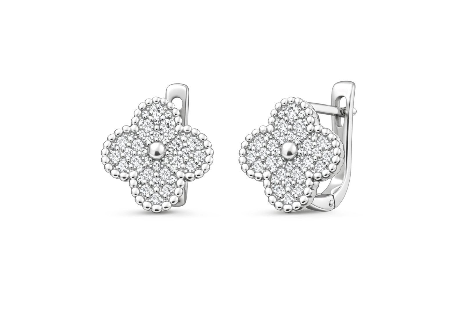 Срібні Сережки, Вага 4.70 г, Вставка Циркон : Артикул 200000187216