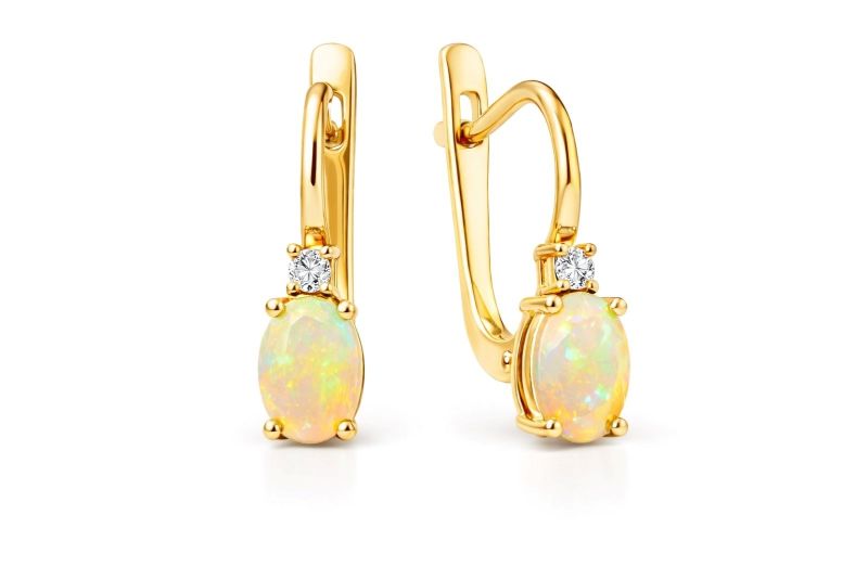 Золоті Сережки, Вага 3.04 г, Вставка Опал : Артикул 200000163681 Золоті Сережки, Вага 3.04 г, Вставка Опал : Артикул 200000163681