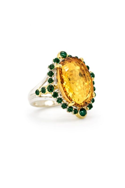 Срібний Перстень, Вага 12.40 г, Вставка Цитрин, Опал, Розмір 18.0 : Артикул 200000163034 Срібний Перстень, Вага 12.40 г, Вставка Цитрин, Опал, Розмір 18.0 : Артикул 200000163034