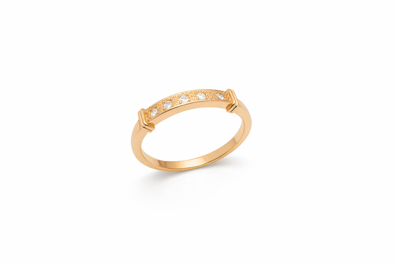 Золотий Перстень, Вага 2.80 г, Вставка Циркон, Розмір 18.5 : Артикул 200000146806