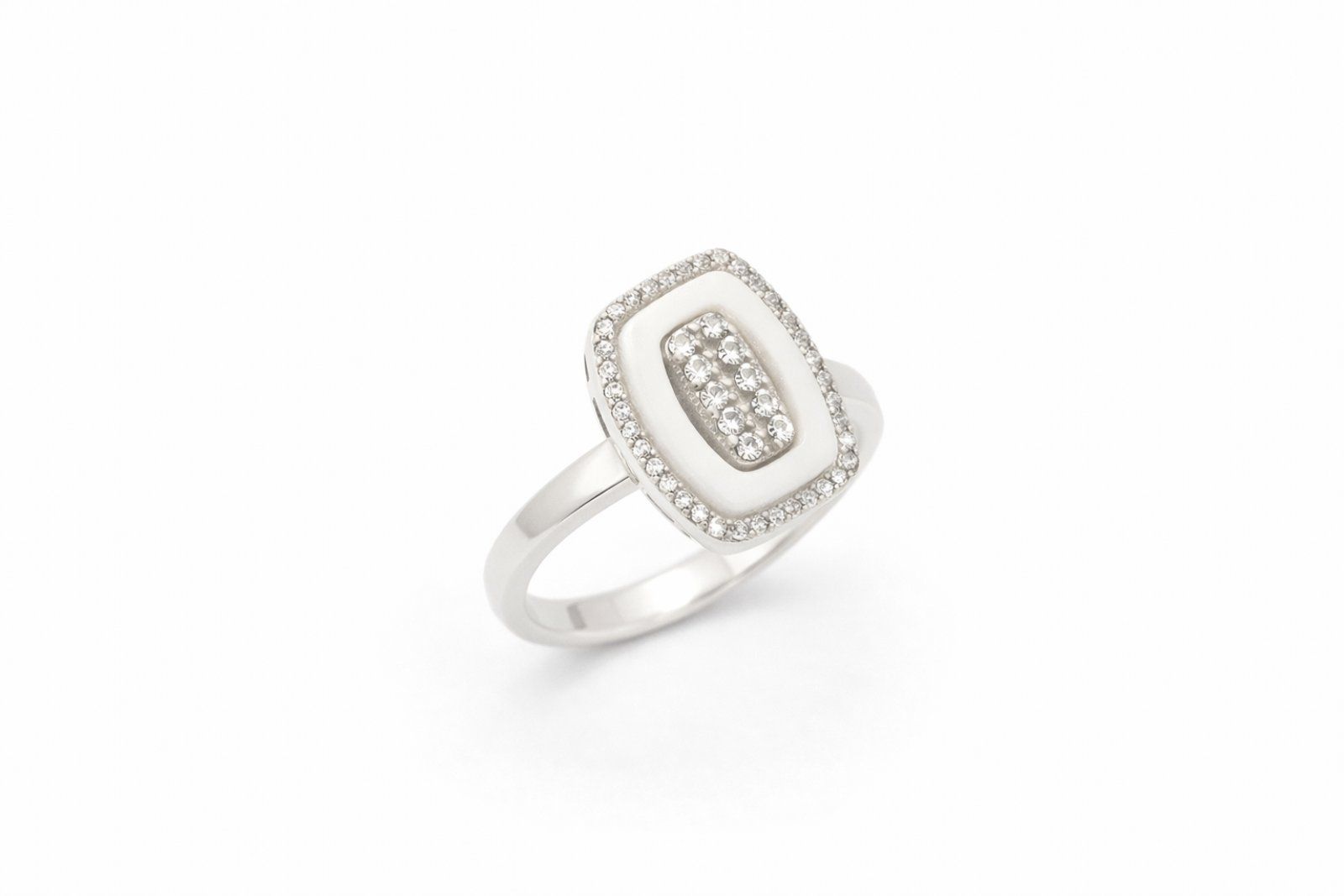 Срібний Перстень, Вага 6.60 г, Розмір 18.5, Вставка Кераміка, Циркон : Артикул 200000068709