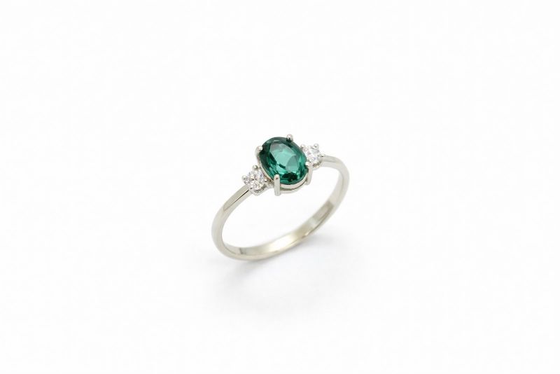 Срібний Перстень, Вага 1.50 г, Вставка Nano Турмалін , Розмір 17.5 : Артикул 200000138178