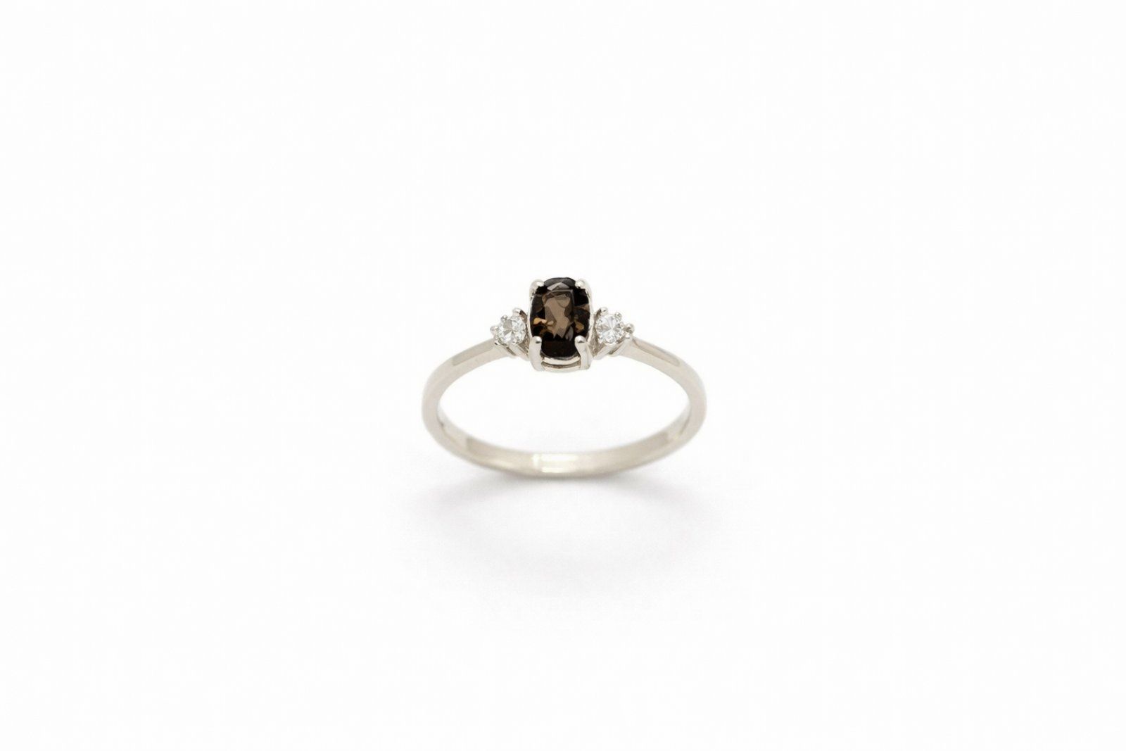 Срібний Перстень, Вага 1.00 г, Вставка Раух Топаз, Розмір 16.5 : Артикул 200000138231