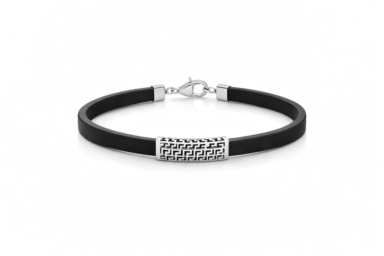 Срібний Браслет, Вага 10.00 г, Вставка Каучук, Розмір 23.0 : Артикул 200000060072 Срібний Браслет, Вага 10.00 г, Вставка Каучук, Розмір 23.0 : Артикул 200000060072