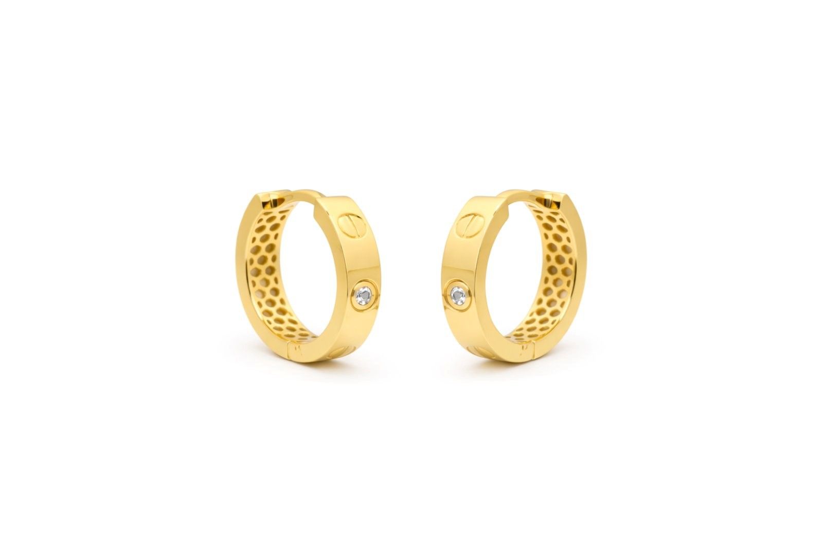 Золоті Сережки, Вага 3.59 г, Вставка Циркон : Артикул 200000162741