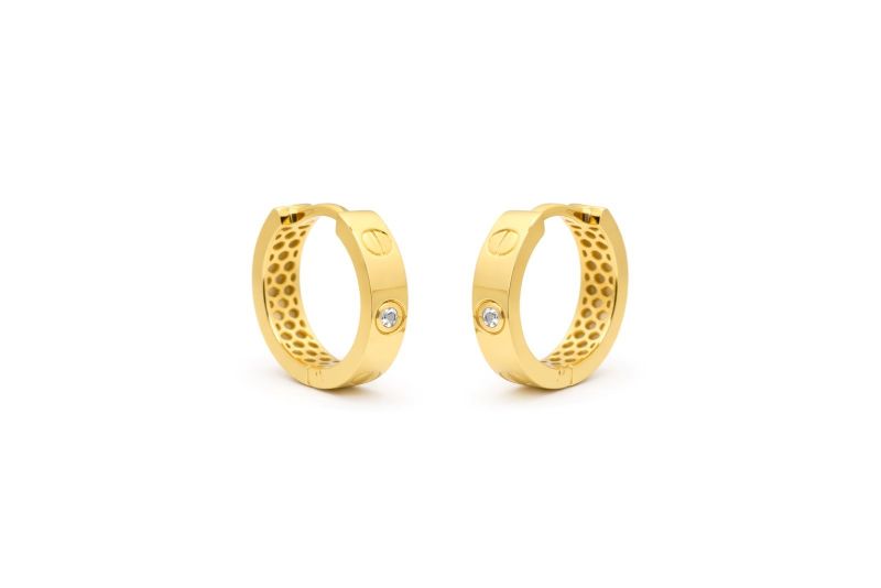 Золоті Сережки, Вага 3.59 г, Вставка Циркон : Артикул 200000162741