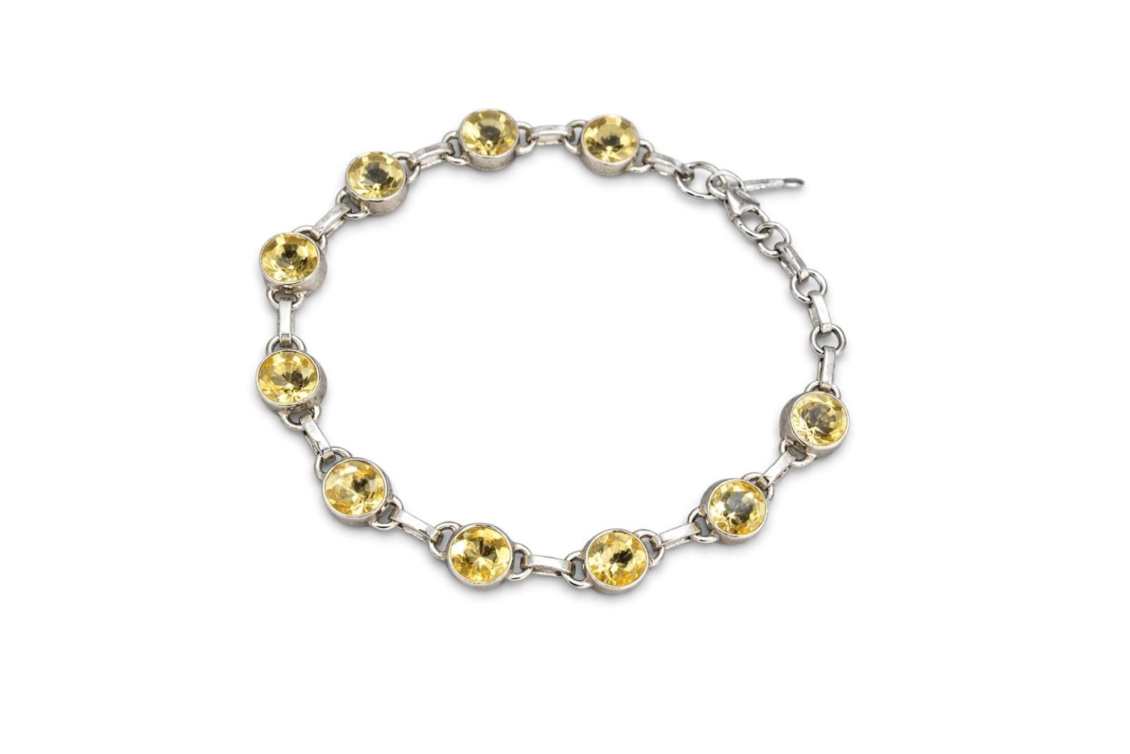 Срібний Браслет, Вага 12.10 г, Вставка Цитрин : Артикул 200000163137 Срібний Браслет, Вага 12.10 г, Вставка Цитрин : Артикул 200000163137