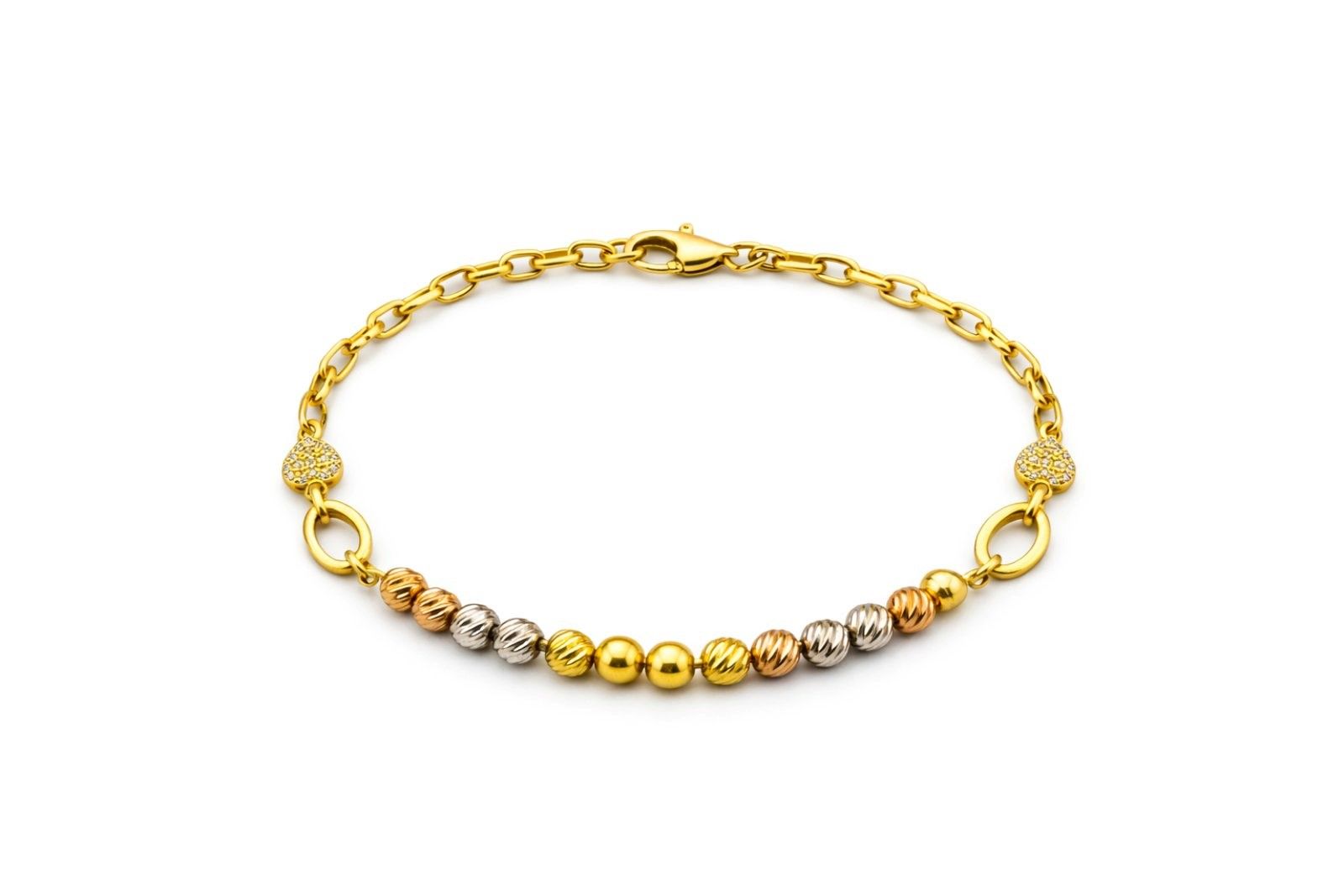 Золотий Браслет, Вага 5.34 г, Вставка Циркон, Розмір 17.5 Артикул 200000033816 Золотий Браслет, Вага 5.34 г, Вставка Циркон, Розмір 17.5 Артикул 200000033816