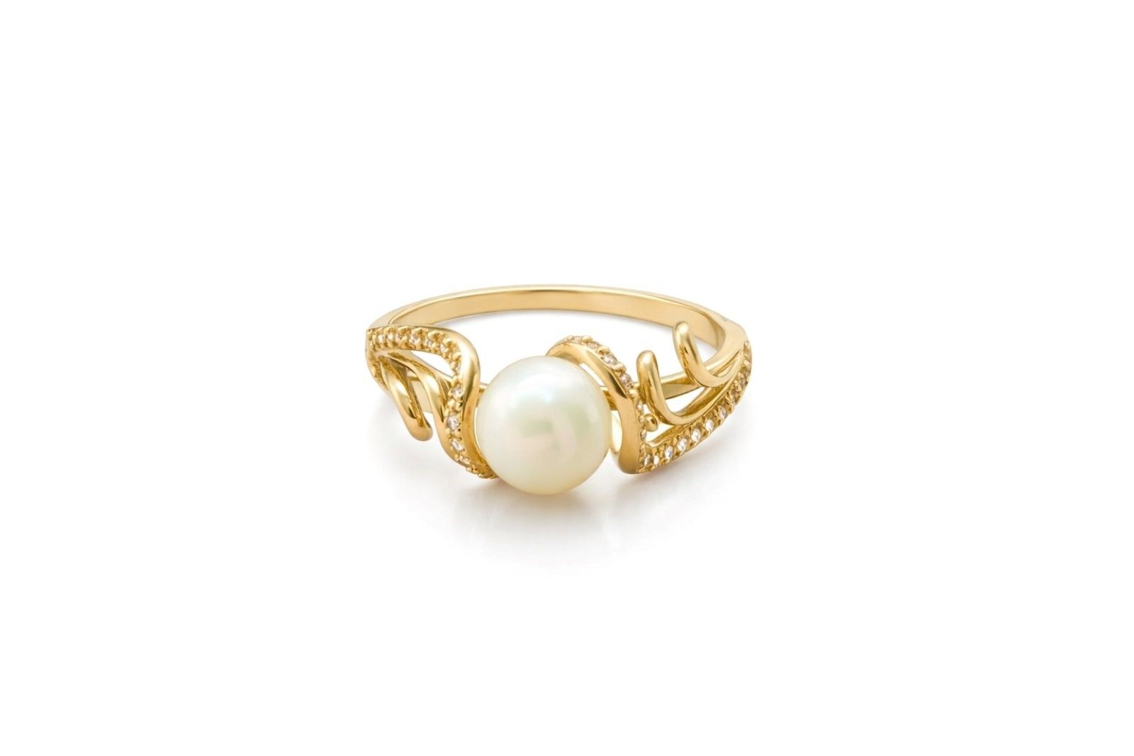 Золотий Перстень, Вага 3.10 г, Вставка Перлина, Розмір 18.0 : Артикул 200000141536 Золотий Перстень, Вага 3.10 г, Вставка Перлина, Розмір 18.0 : Артикул 200000141536