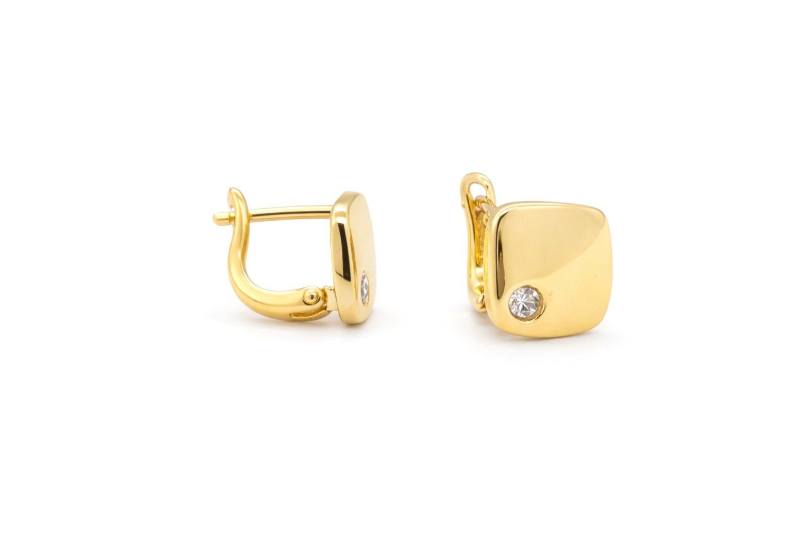 Золоті Сережки, Вага 4.42 г, Вставка Циркон : Артикул 200000043908