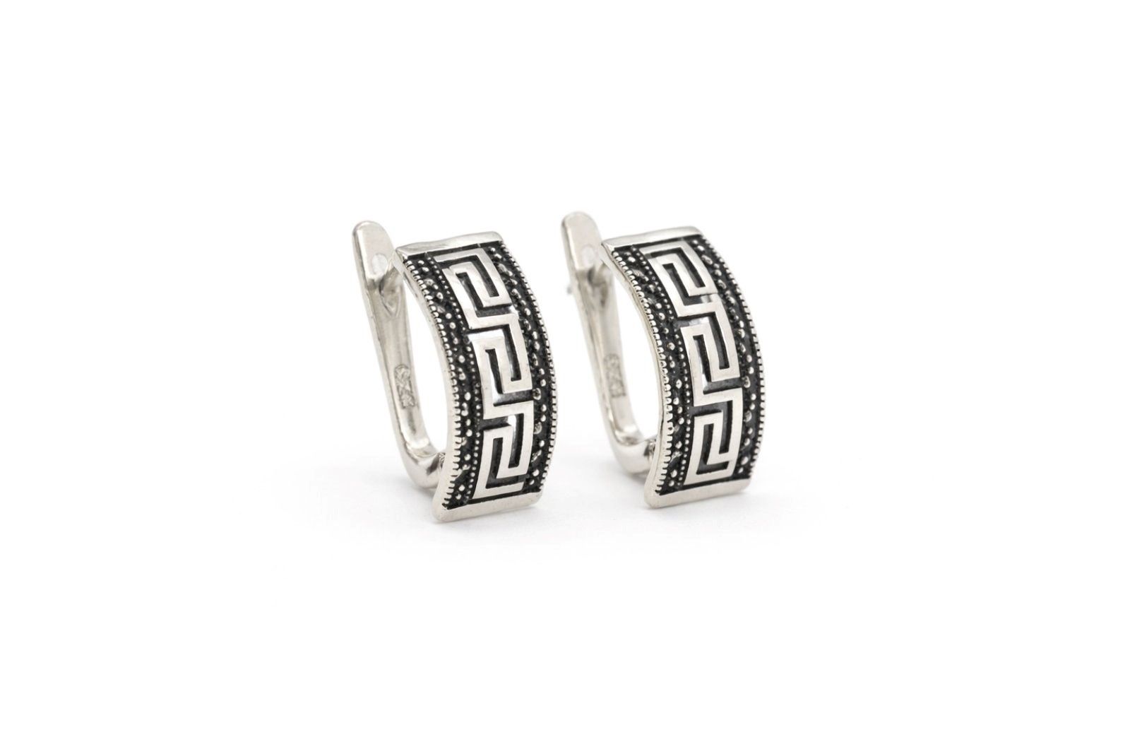 Срібні Сережки, Вага 6.70 г, Вставка Марказити : Артикул 200000155998