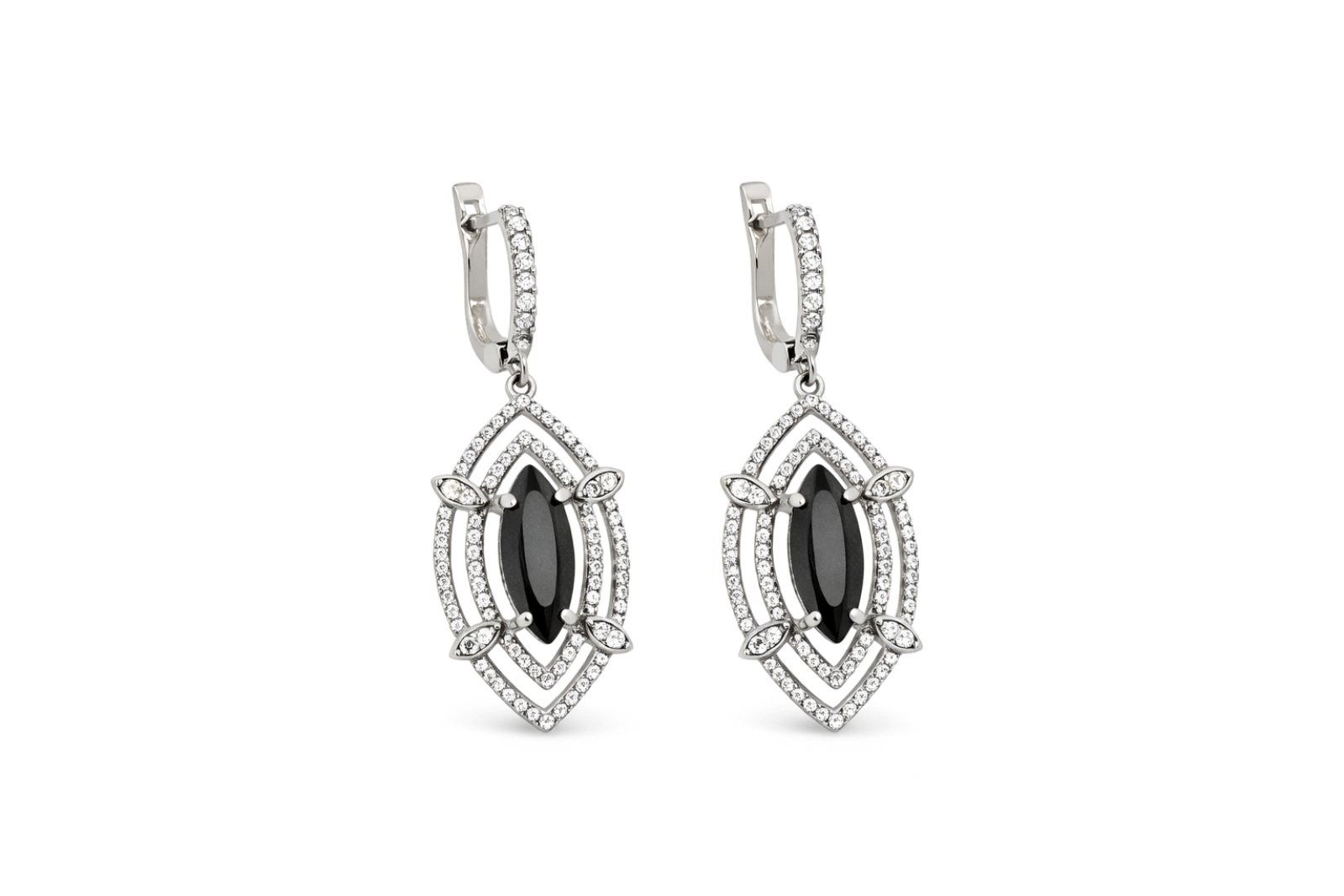 Срібні Сережки, Вага 9.90 г, Вставка Циркон : Артикул 200000021977