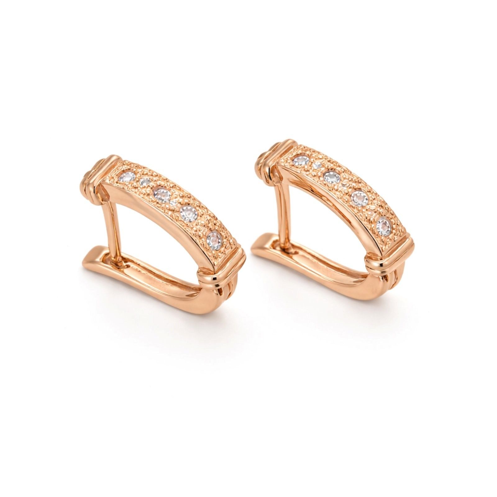 Золоті Сережки, Вага 4.30 г, Вставка Циркон : Артикул 200000146808