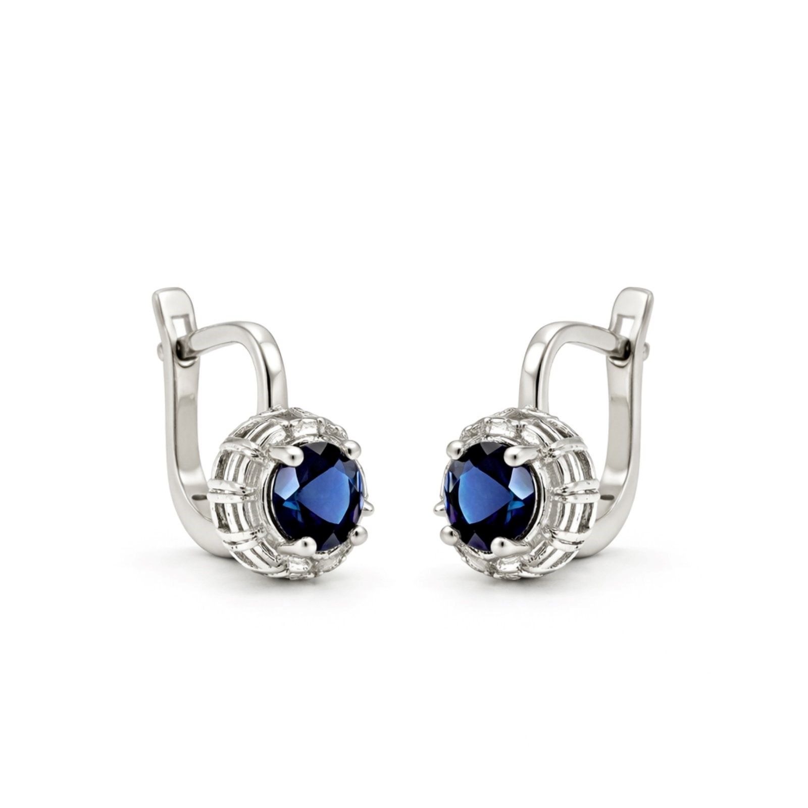 Срібні Сережки, Вага 3.10 г, Вставка Nano Сапфір : Артикул 200000138288 Срібні Сережки, Вага 3.10 г, Вставка Nano Сапфір : Артикул 200000138288