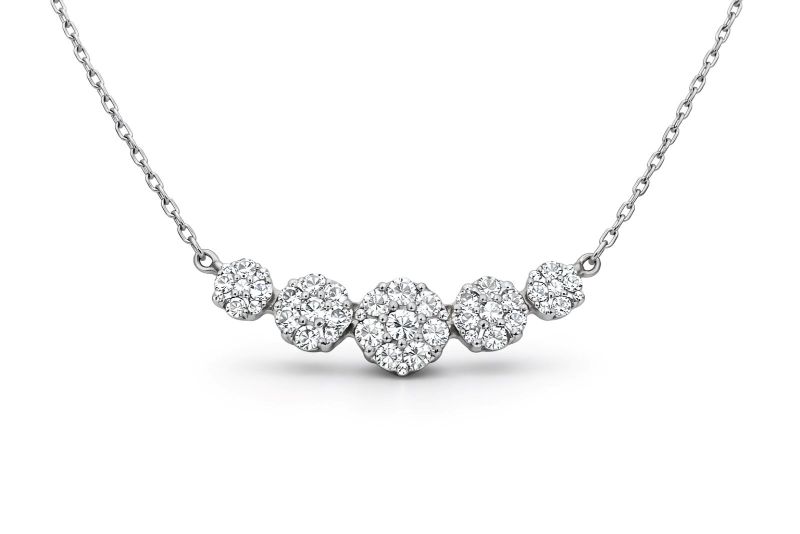 Золоте Кольє, Вага 3.15 г, Вставка Діамант 0.03 3/6, 0.10 3/6, 0.12 3/6 : Артикул 200000189427