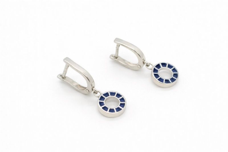 Срібні Сережки, Вага 2.20 г, Вставка Емаль : Артикул 200000141497