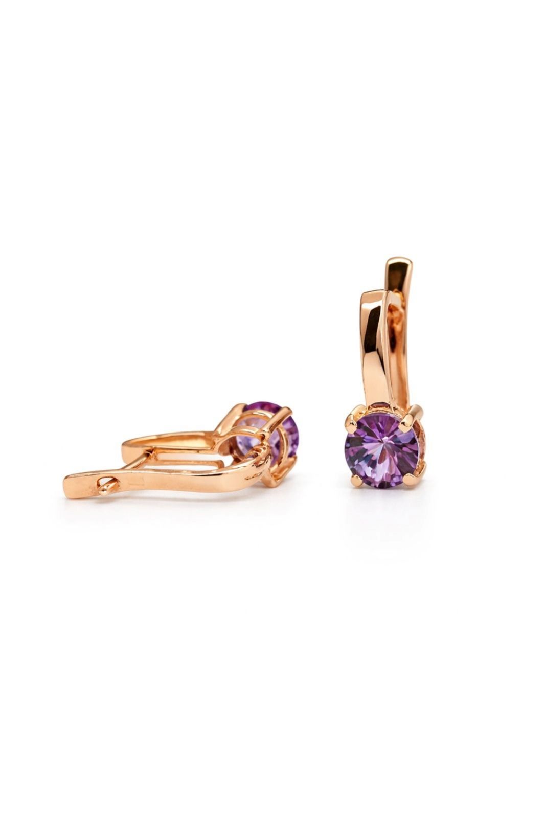 Золоті Сережки, Вага 6.22 г, Вставка Аметист : Артикул 200000100355 Золоті Сережки, Вага 6.22 г, Вставка Аметист : Артикул 200000100355