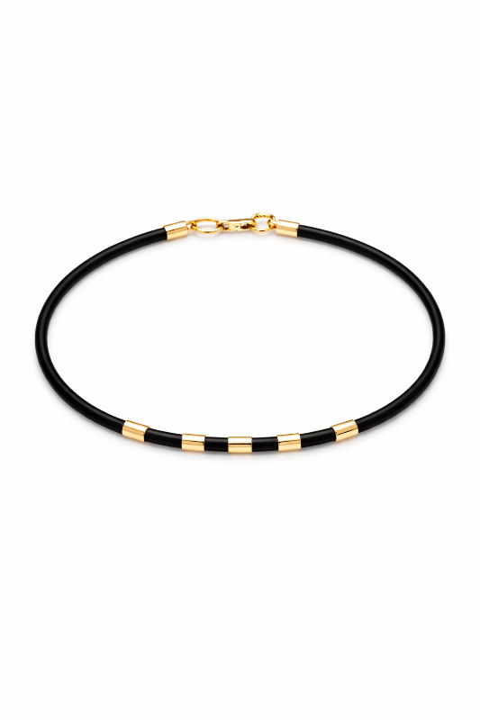 Золотий Браслет, Вага 1.30 г, Вставка Каучук, Розмір 18.5 : Артикул 200000048154 Золотий Браслет, Вага 1.30 г, Вставка Каучук, Розмір 18.5 : Артикул 200000048154