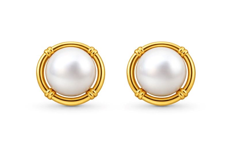 Золоті Сережки, Вага 14.24 г, Вставка Перлина : Артикул 200000126519