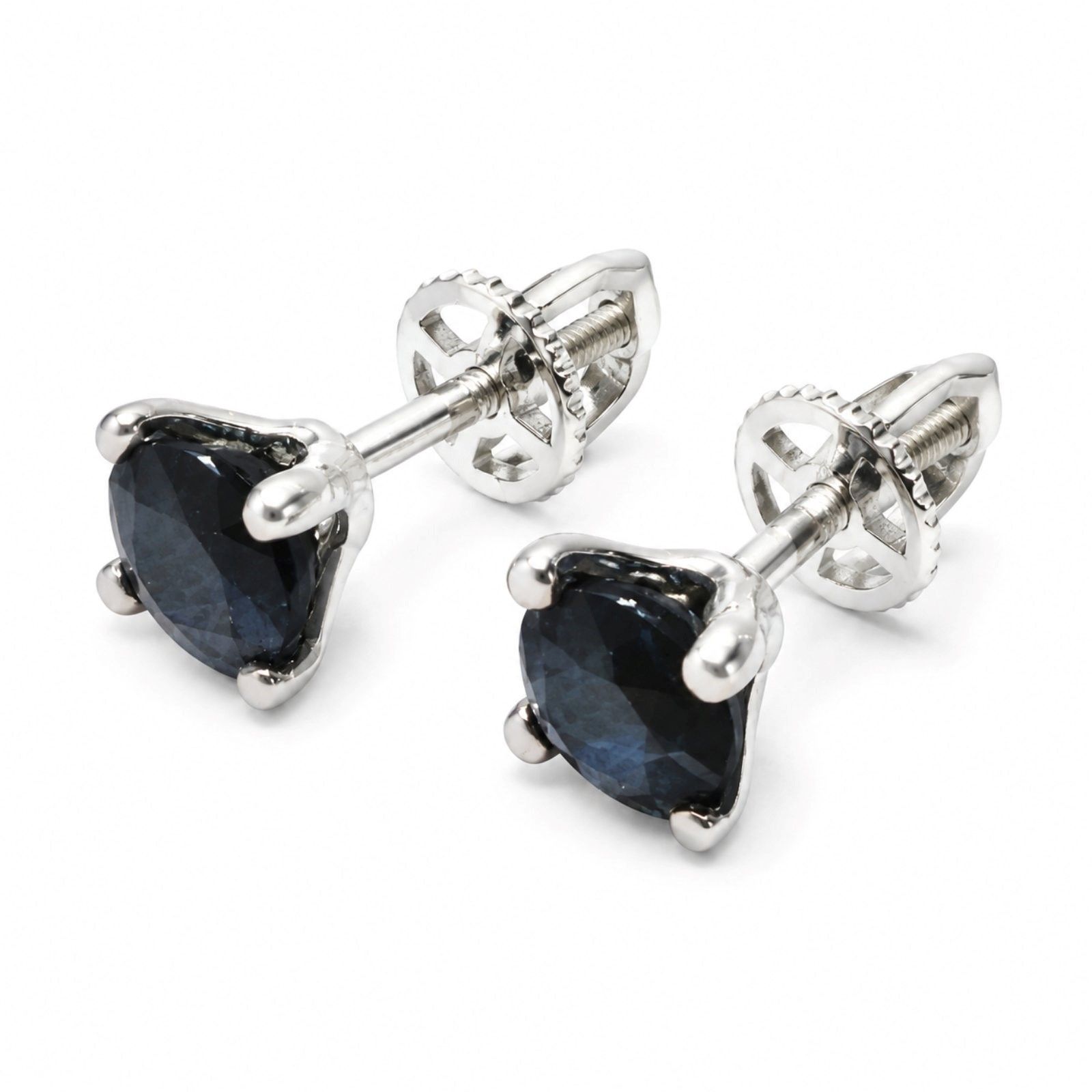Золоті Сережки, Вага 1.33 г, Вставка Сапфір 1.35 ct : Артикул 200000101453
