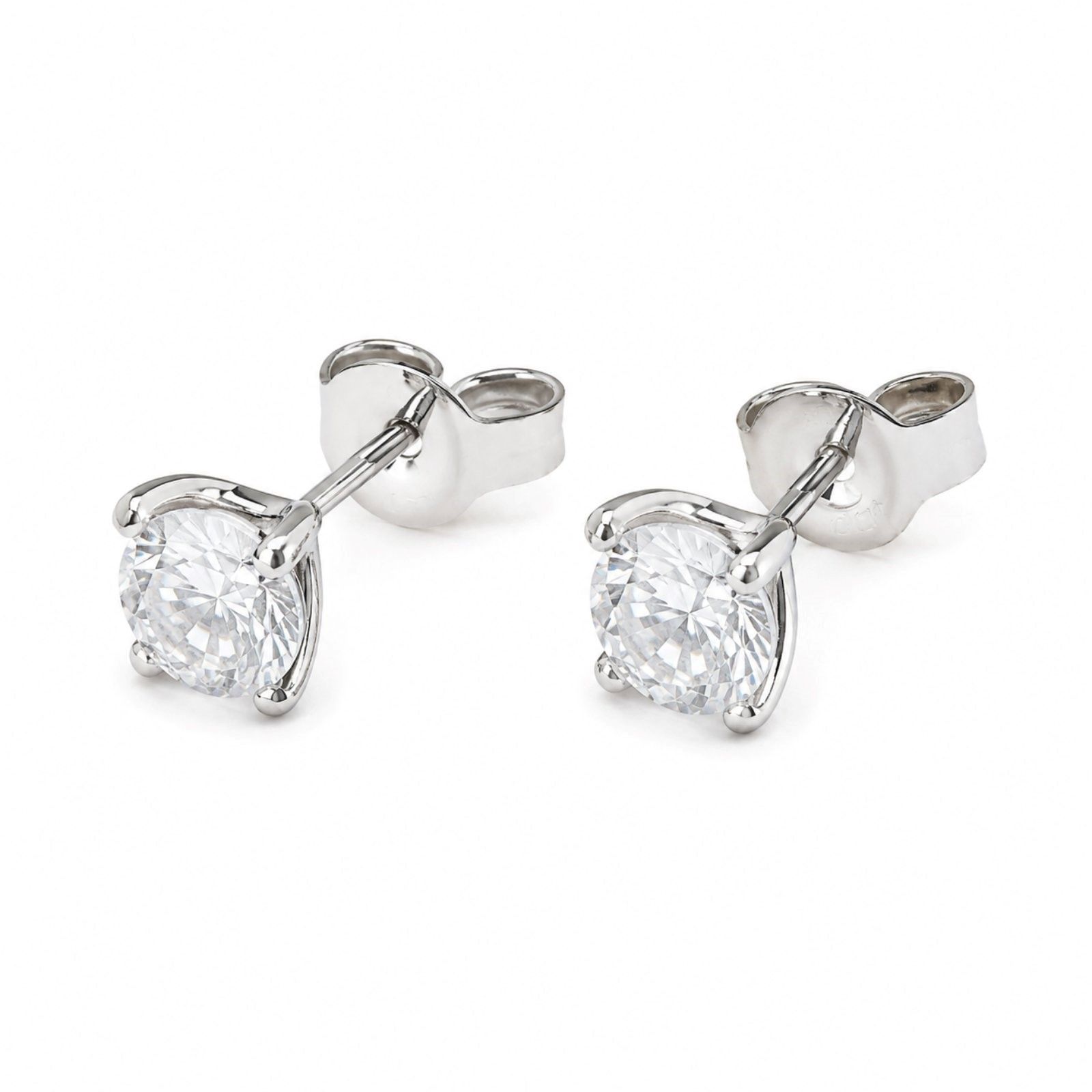 Золоті Сережки 375 п, Вага 0.76 г, Вставка Діамант 1.50 ct HPHT/CVD : Артикул 200000180199